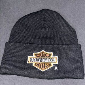 Harley-Davidson Black Knit Hat with Logo
